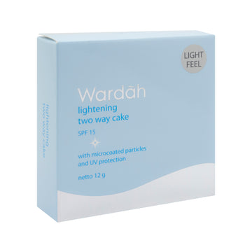 Wardah Lightening Powder Foundation Light Feel Twc 02 Golden Beige 12 G